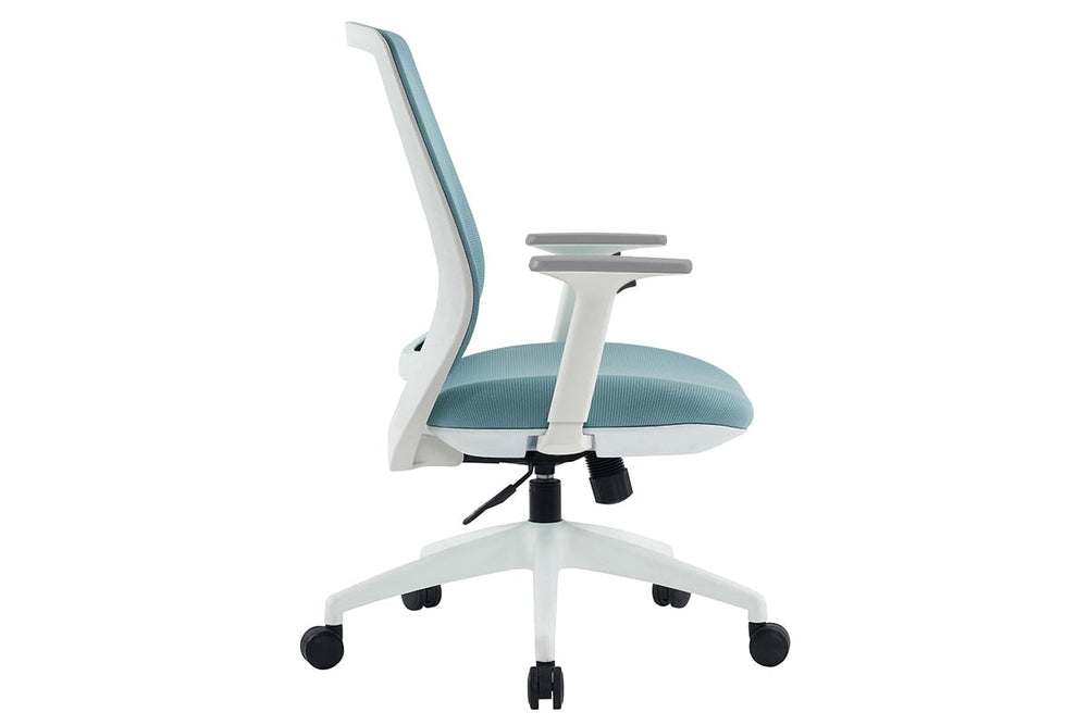 Finch Ergonomic Mesh Office Chair-blue height adjustable arms 