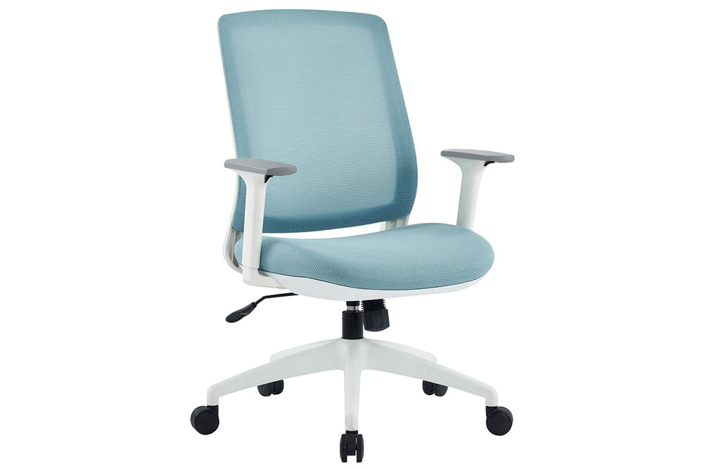 Finch Ergonomic Mesh Office Chair-blue height adjustable arms 