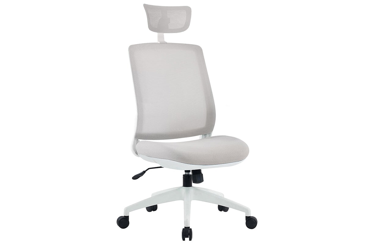 Finch Ergonomic Mesh Chair with Headrest Jasonl light grey none 