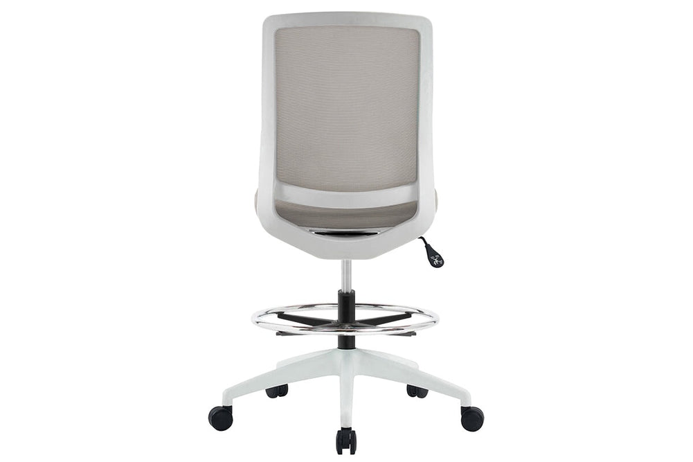 Finch Ergonomic Mesh Drafting Chair-blue height adjustable arms 