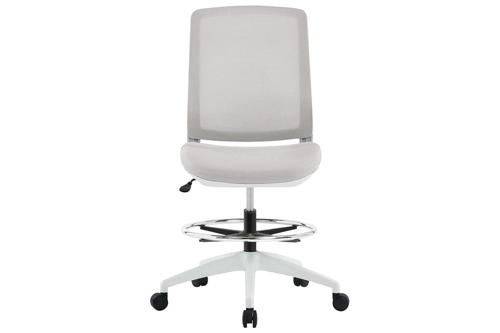 Finch Ergonomic Mesh Drafting Chair-blue height adjustable arms 