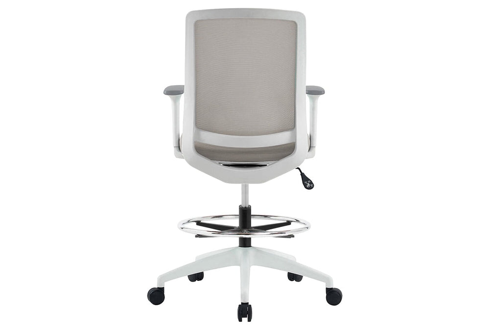 Finch Ergonomic Mesh Drafting Chair-blue height adjustable arms 