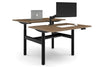 Flexi Height Adjustable 2 Person H-Bench Workstation - Black Frame [1200L x 800W with Cable Scallop] - Thumbnail 11 