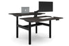 Flexi Height Adjustable 2 Person H-Bench Workstation - Black Frame [1200L x 800W with Cable Scallop] - Thumbnail 13 