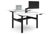 Flexi Height Adjustable 2 Person H-Bench Workstation - Black Frame [1400L x 700W] - Thumbnail 7 