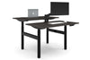 Flexi Height Adjustable 2 Person H-Bench Workstation - Black Frame [1400L x 700W] - Thumbnail 12 