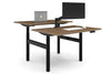 Flexi Height Adjustable 2 Person H-Bench Workstation - Black Frame [1400L x 800W with Cable Scallop] - Thumbnail 10 