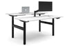 Flexi Height Adjustable 2 Person H-Bench Workstation - Black Frame [1600L x 700W] - Thumbnail 6 