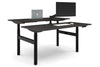 Flexi Height Adjustable 2 Person H-Bench Workstation - Black Frame [1600L x 700W] - Thumbnail 12 