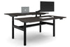 Flexi Height Adjustable 2 Person H-Bench Workstation - Black Frame [1600L x 800W with Cable Scallop] - Thumbnail 13 