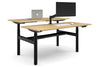 Flexi Height Adjustable 2 Person H-Bench Workstation - Black Frame [1800L x 700W] - Thumbnail 9 