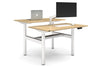 Flexi Height Adjustable 2 Person H-Bench Workstation - White Frame [1200L x 700W] - Thumbnail 9 
