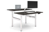 Flexi Height Adjustable 2 Person H-Bench Workstation - White Frame [1200L x 700W] - Thumbnail 12 