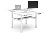 Flexi Height Adjustable 2 Person H-Bench Workstation - White Frame [1200L x 700W] - Thumbnail 7 