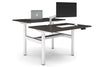 Flexi Height Adjustable 2 Person H-Bench Workstation - White Frame [1400L x 800W with Cable Scallop] - Thumbnail 12 