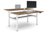 Flexi Height Adjustable 2 Person H-Bench Workstation - White Frame [1600L x 700W] - Thumbnail 11 