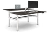 Flexi Height Adjustable 2 Person H-Bench Workstation - White Frame [1600L x 800W with Cable Scallop] - Thumbnail 13 