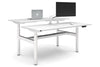 Flexi Height Adjustable 2 Person H-Bench Workstation - White Frame [1800L x 700W] - Thumbnail 7 