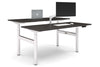 Flexi Height Adjustable 2 Person H-Bench Workstation - White Frame [1800L x 700W] - Thumbnail 12 