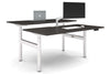 Flexi Height Adjustable 2 Person H-Bench Workstation - White Frame [1800L x 800W with Cable Scallop] - Thumbnail 12 