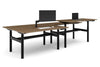 Flexi Height Adjustable 4 Person H-Bench Workstation - Black Frame [1600L x 700W] - Thumbnail 12 