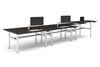 Flexi Height Adjustable 6 Person H-Bench Workstation - White Frame [1800L x 700W] - Thumbnail 13 