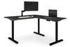 Flexi Height Adjustable Corner Workstation [1400L x 1800W with Cable Scallop] - Thumbnail 11 