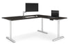 Flexi Height Adjustable Corner Workstation [1800L x 1800W with Cable Scallop] - Thumbnail 6 