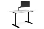 Flexi Height Adjustable Single Workstation [1400L x 800W with Cable Scallop]