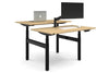 Flexi Premium Height Adjustable 2 Person H-Bench Workstation - Black Frame [1200L x 700W] - Thumbnail 6 
