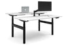 Flexi Premium Height Adjustable 2 Person H-Bench Workstation - Black Frame [1600L x 700W] - Thumbnail 5 