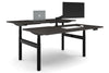 Flexi Premium Height Adjustable 2 Person H-Bench Workstation - Black Frame [1800L x 800W with Cable Scallop] - Thumbnail 8 