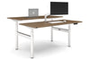 Flexi Premium Height Adjustable 2 Person H-Bench Workstation - White Frame [1600L x 700W] - Thumbnail 6 