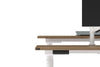 Flexi Premium Height Adjustable 4 Person H-Bench Workstation - White Frame [1400L x 700W] - Thumbnail 8 