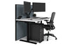 Flexi Premium Height Adjustable Single Workstation [1400L x 800W with Cable Scallop] - Thumbnail 66 