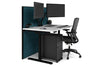 Flexi Premium Height Adjustable Single Workstation [1400L x 800W with Cable Scallop] - Thumbnail 65 