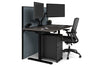 Flexi Premium Height Adjustable Single Workstation [1400L x 800W with Cable Scallop] - Thumbnail 33 
