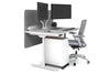 Flexi Premium Height Adjustable Single Workstation [1400L x 800W with Cable Scallop] - Thumbnail 2 