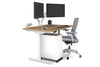 Flexi Premium Height Adjustable Single Workstation [1400L x 800W with Cable Scallop] - Thumbnail 9 