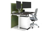 Flexi Premium Height Adjustable Single Workstation [1400L x 800W with Cable Scallop] - Thumbnail 71 
