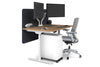 Flexi Premium Height Adjustable Single Workstation [1400L x 800W with Cable Scallop] - Thumbnail 11 