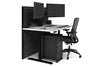 Flexi Premium Height Adjustable Single Workstation [1400L x 800W with Cable Scallop] - Thumbnail 45 
