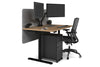 Flexi Premium Height Adjustable Single Workstation [1400L x 800W with Cable Scallop] - Thumbnail 26 