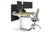 Flexi Premium Height Adjustable Single Workstation [1400L x 800W with Cable Scallop] - Thumbnail 7 