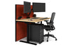 Flexi Premium Height Adjustable Single Workstation [1400L x 800W with Cable Scallop] - Thumbnail 64 