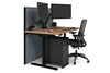 Flexi Premium Height Adjustable Single Workstation [1400L x 800W with Cable Scallop] - Thumbnail 68 