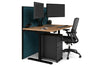 Flexi Premium Height Adjustable Single Workstation [1400L x 800W with Cable Scallop] - Thumbnail 46 