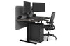 Flexi Premium Height Adjustable Single Workstation [1400L x 800W with Cable Scallop] - Thumbnail 30 