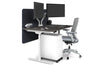 Flexi Premium Height Adjustable Single Workstation [1400L x 800W with Cable Scallop] - Thumbnail 15 