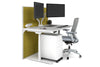 Flexi Premium Height Adjustable Single Workstation [1400L x 800W with Cable Scallop] - Thumbnail 60 